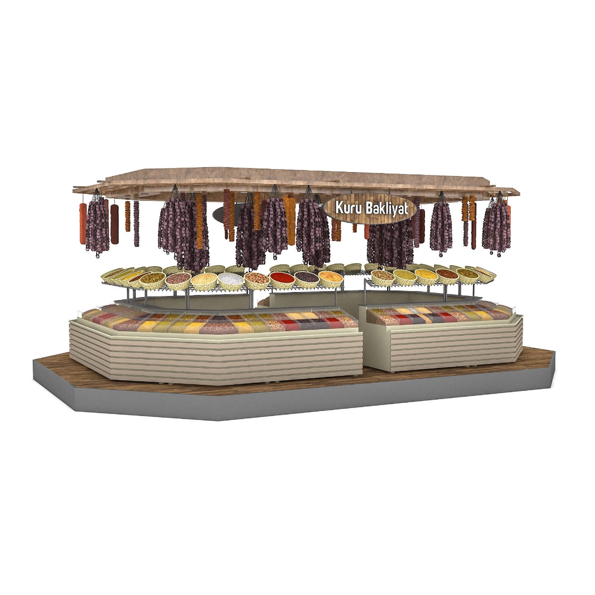 nuts display booth 