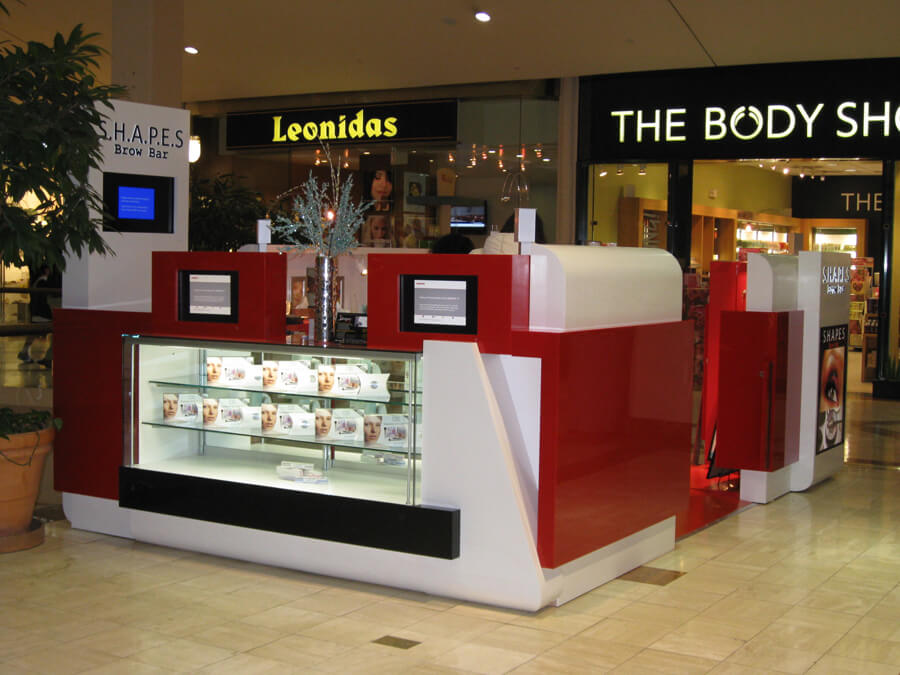 eyebrow booth design 