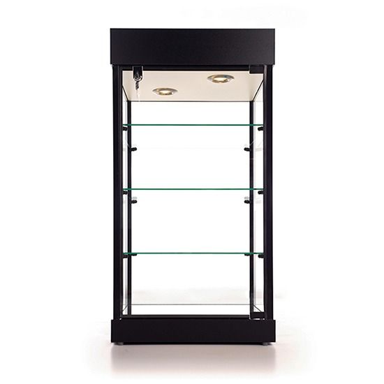 table top glass showcase 