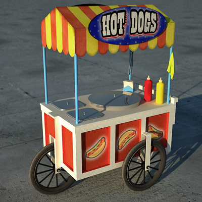 hot dog cart 