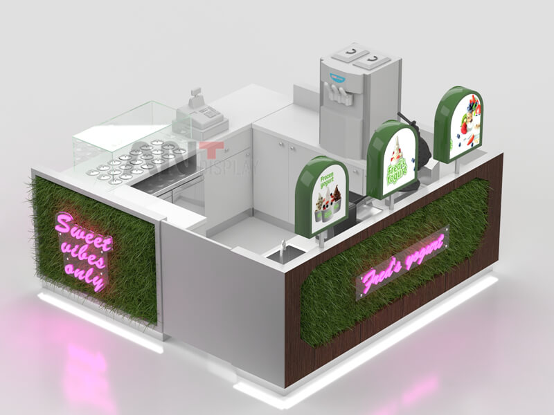 ice cream display kiosk