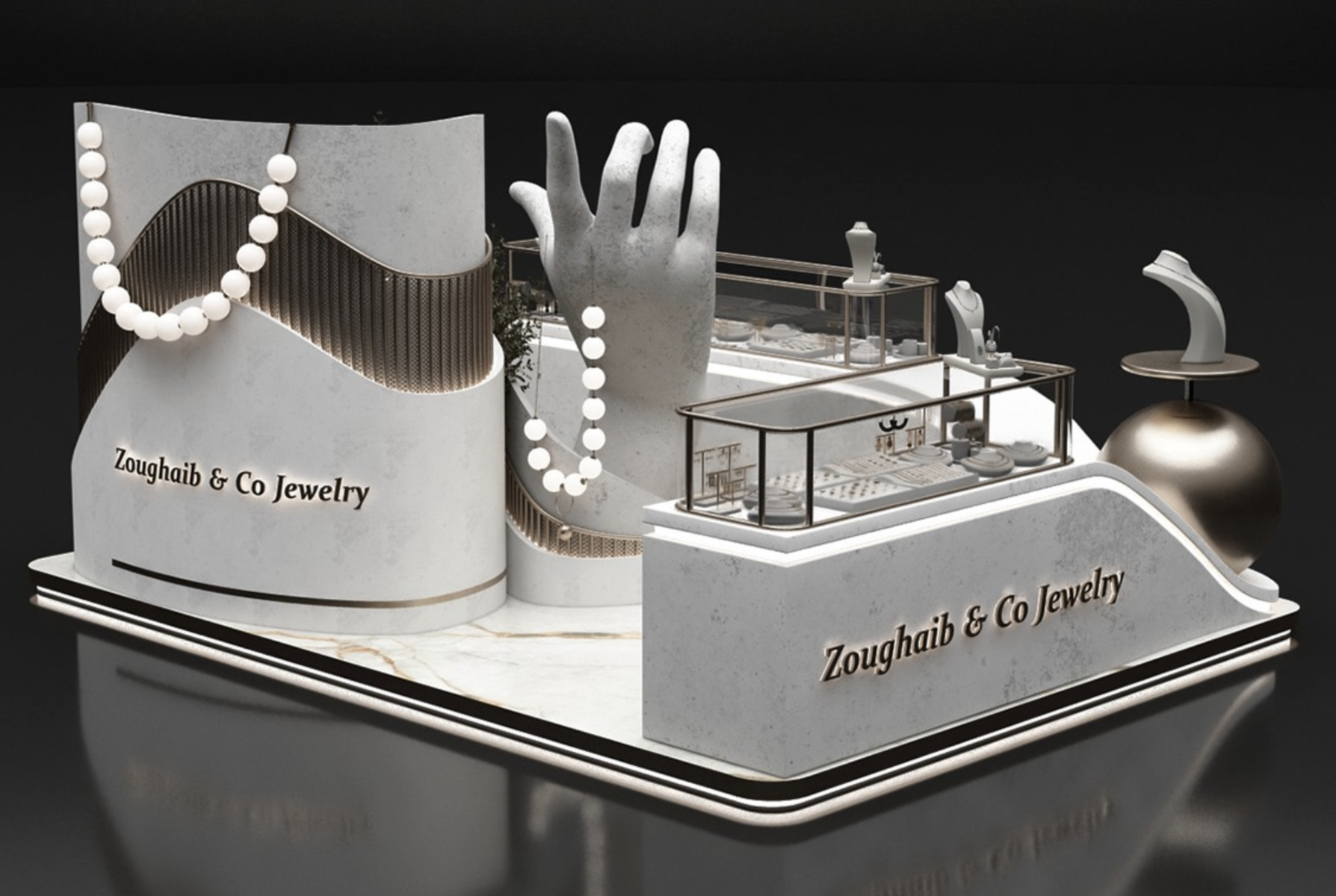 jewelry display cabinet