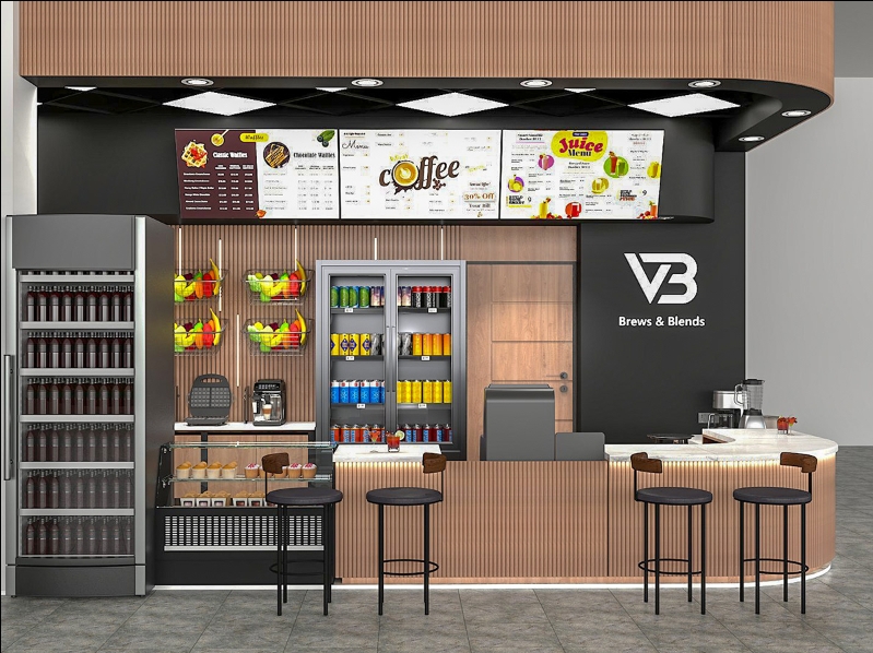 juice shop bar counter