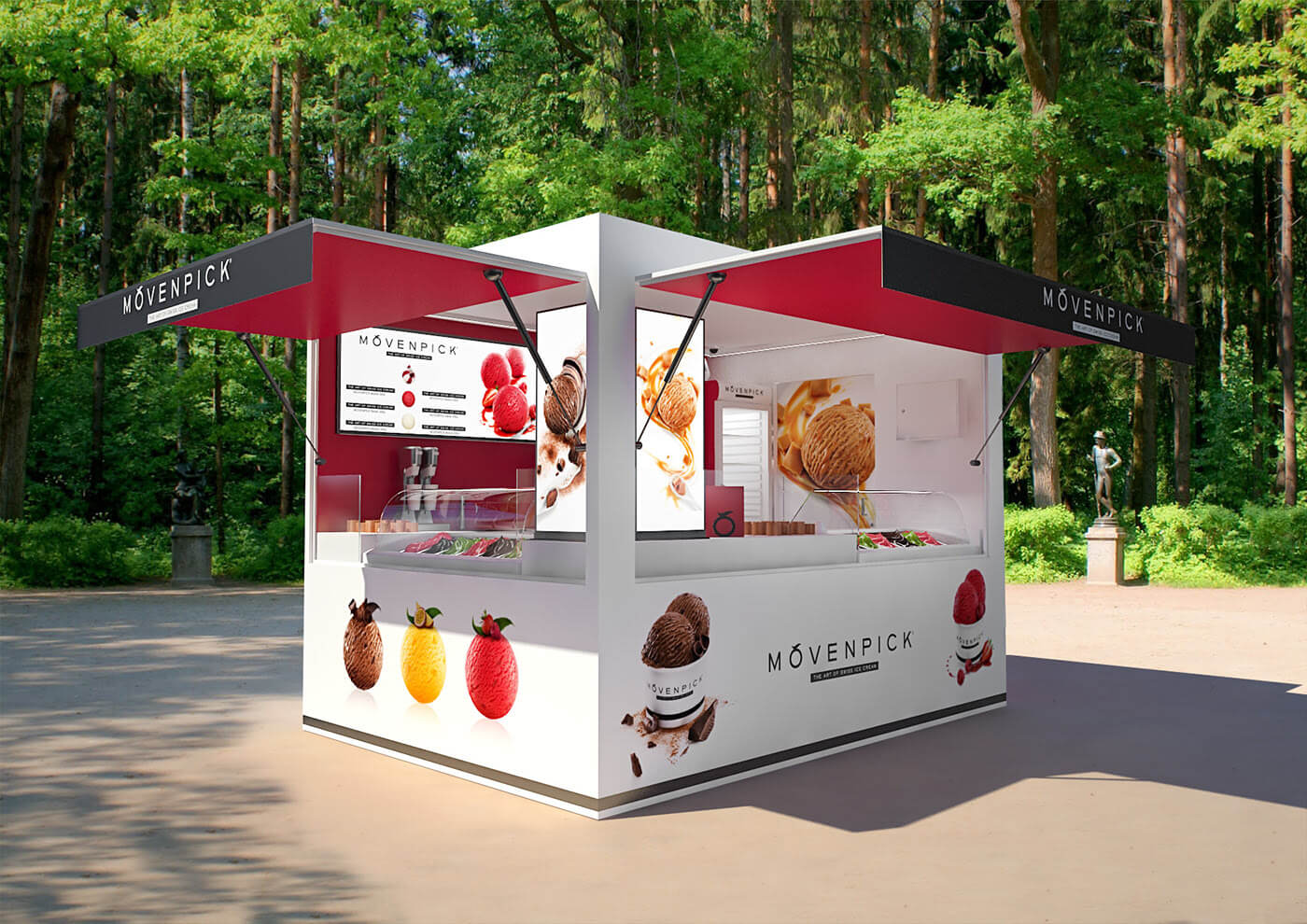 ice cream kiosk