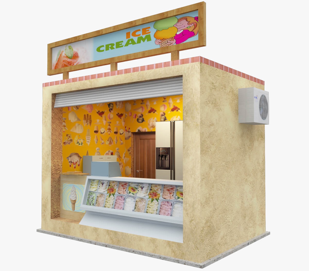 ice cream kiosk
