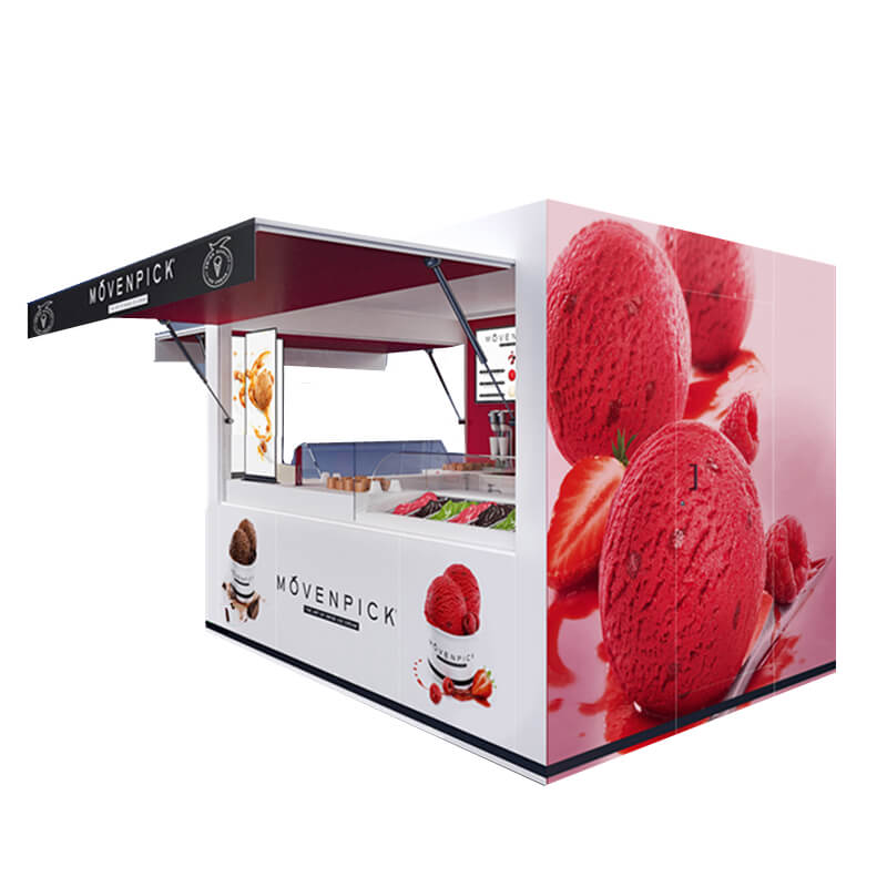 outdoor ice cream kiosk
