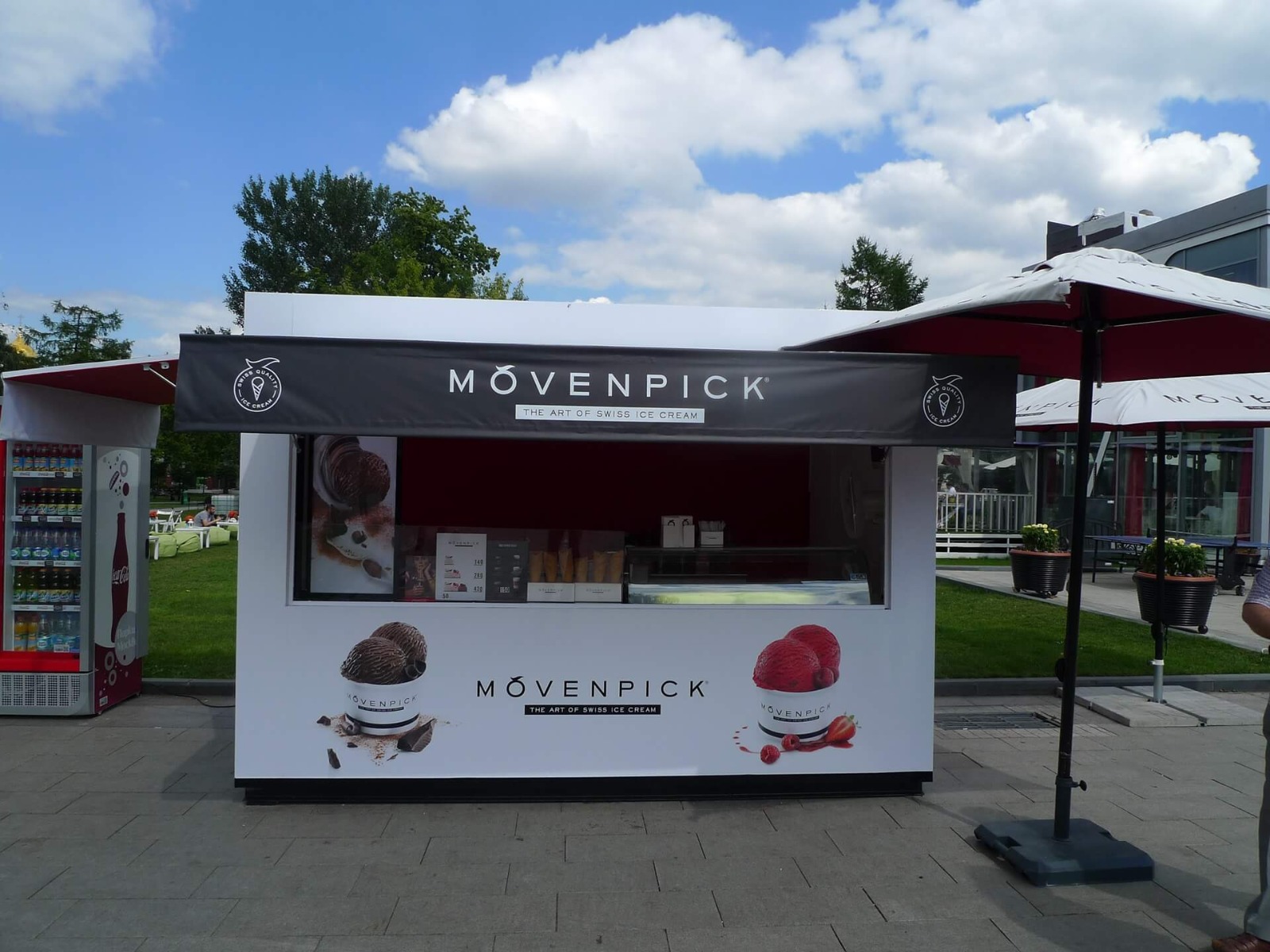 outdoor ice cream kiosk