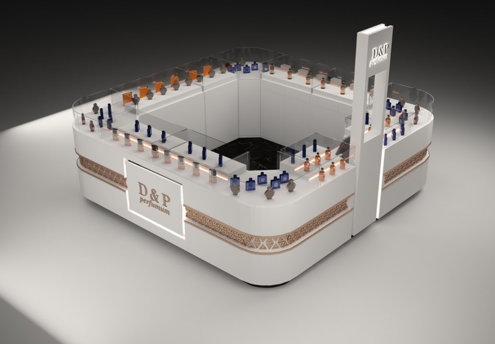 cosmetic display kiosk 