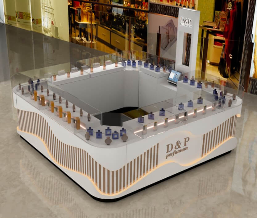 perfume display showcase 