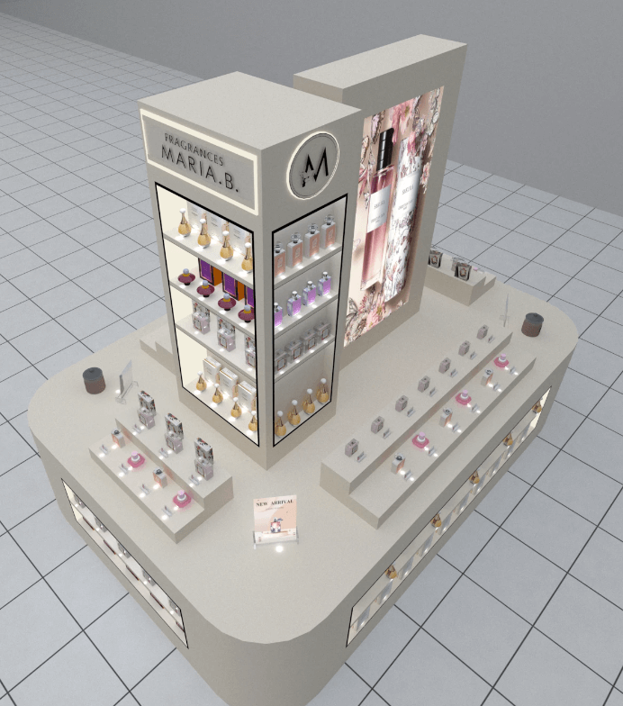 perfume display counter 