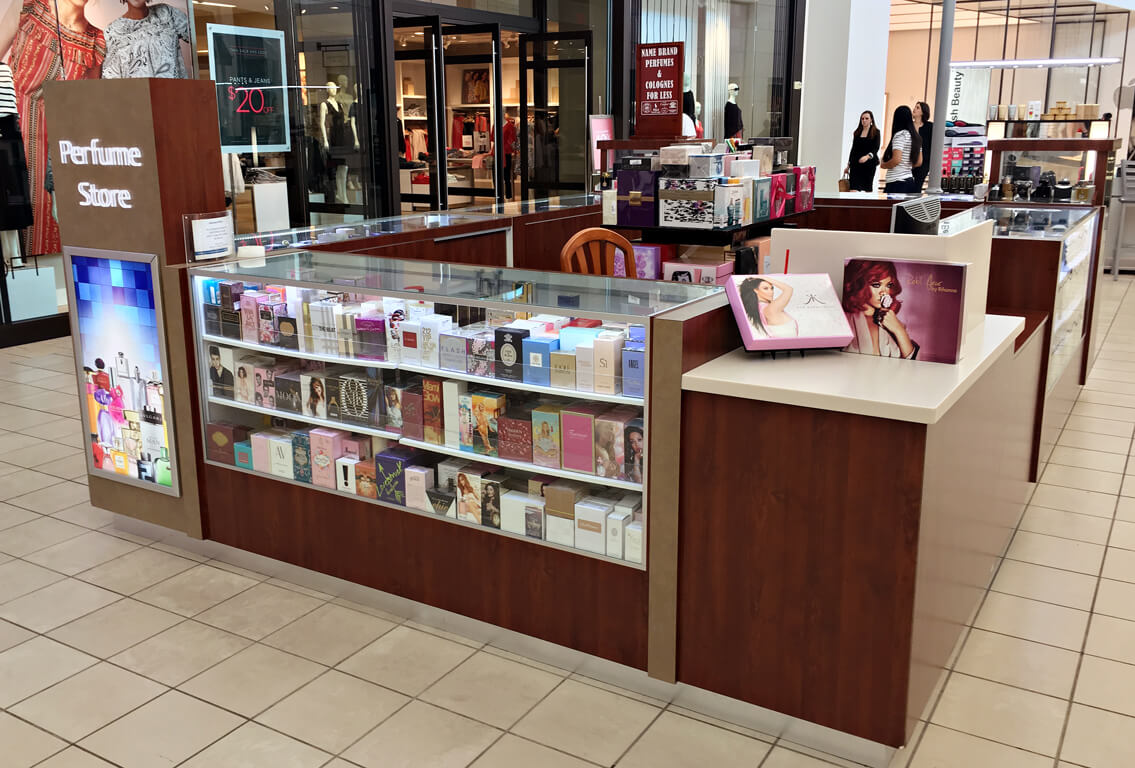 perfume display case 