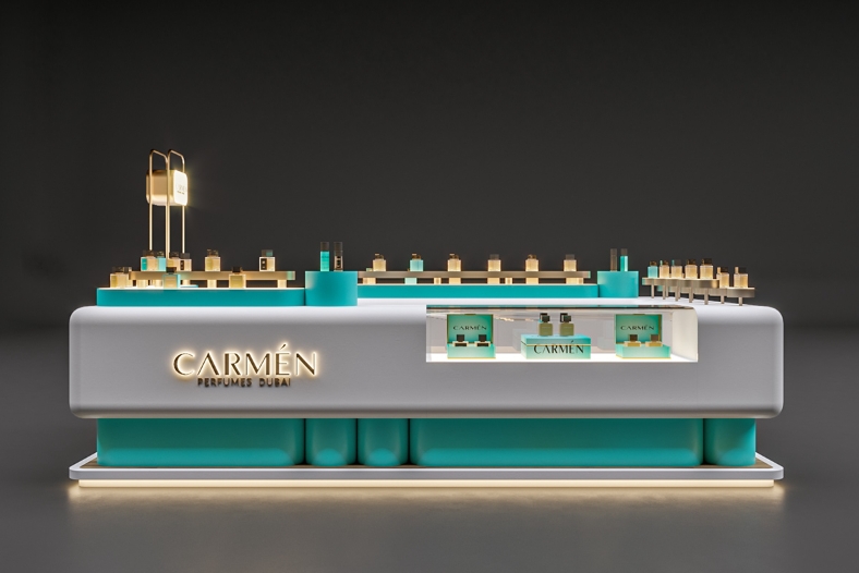 perfume kiosk