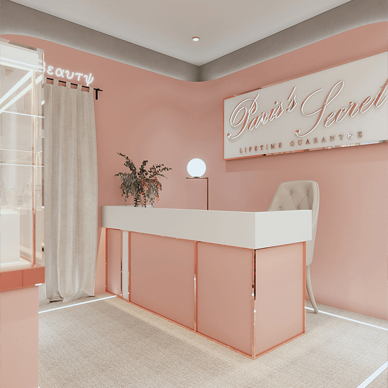 custom perfume shop cabinet