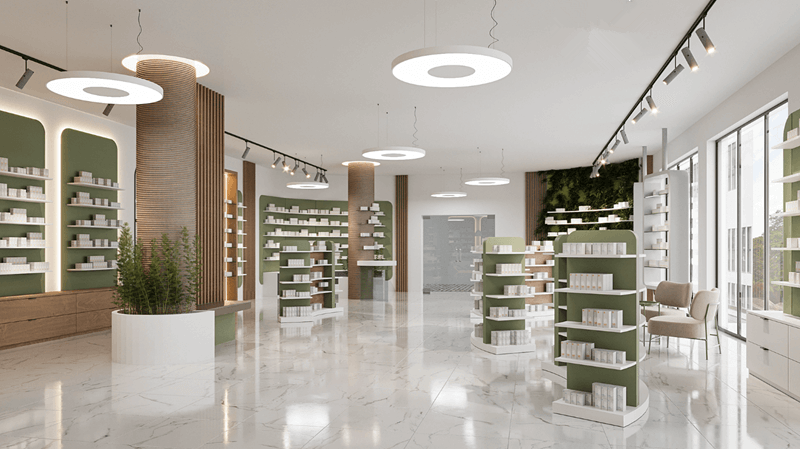 pharmacy display stand