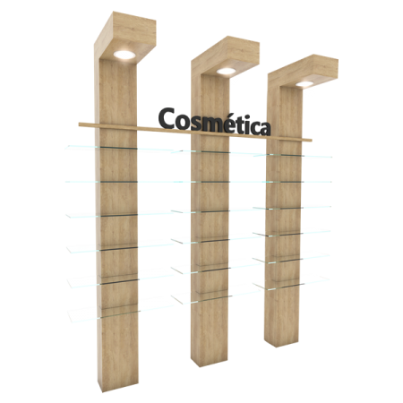 cosmetic displays counter