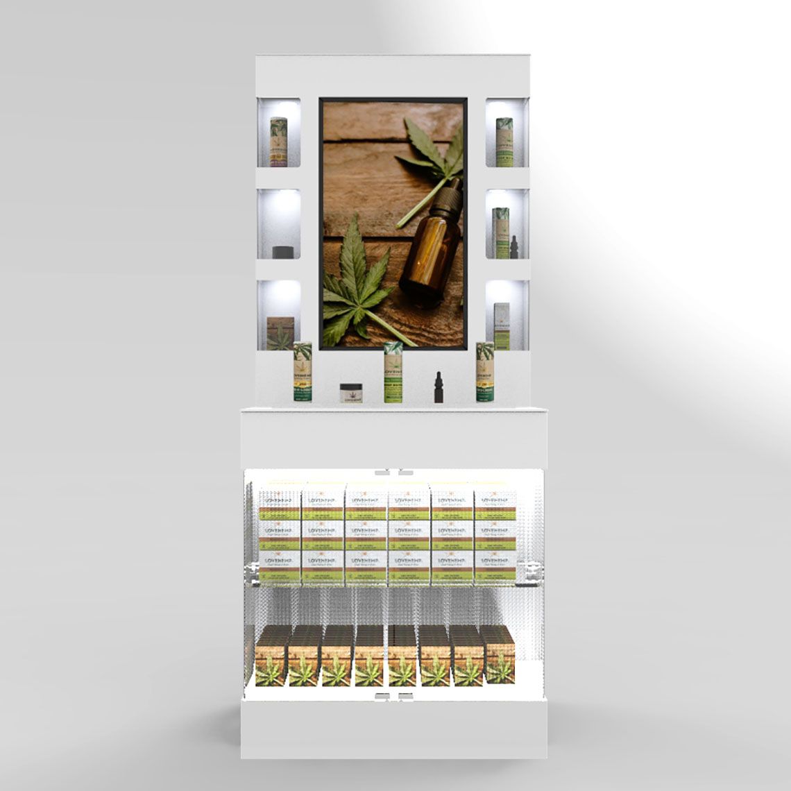 beauty products showcase