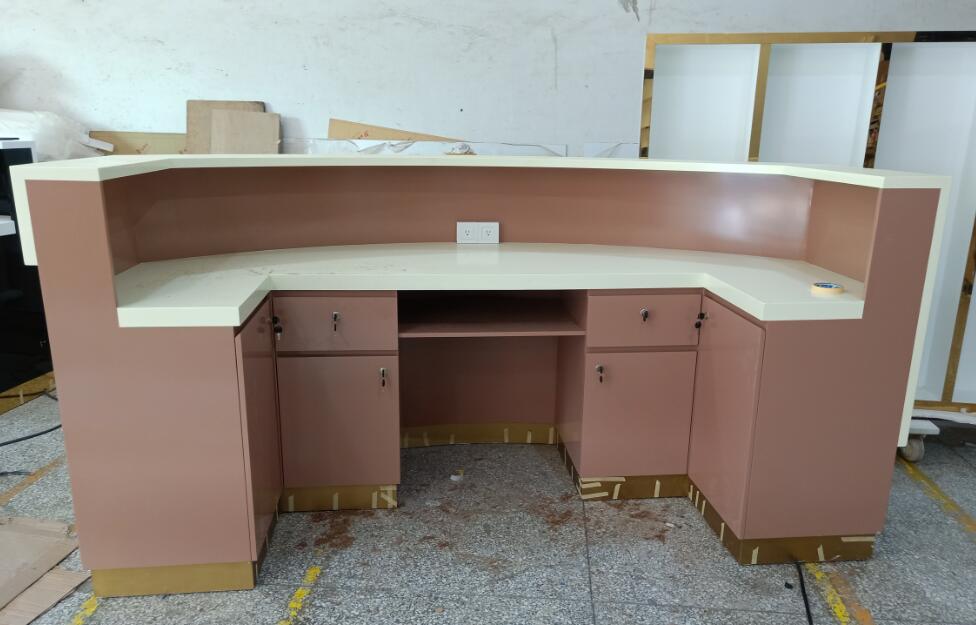 reception desk back side