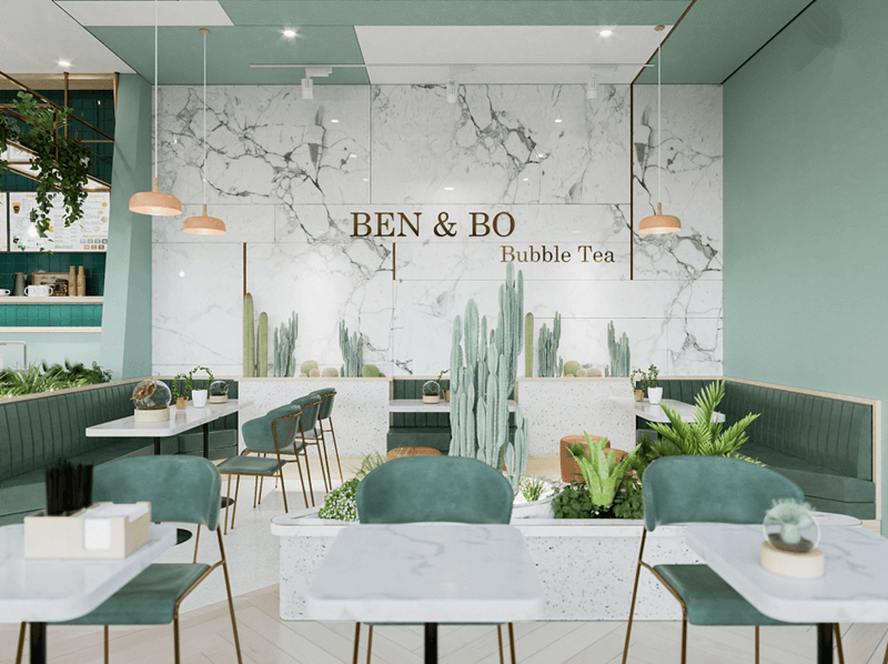 bubble tea store design
