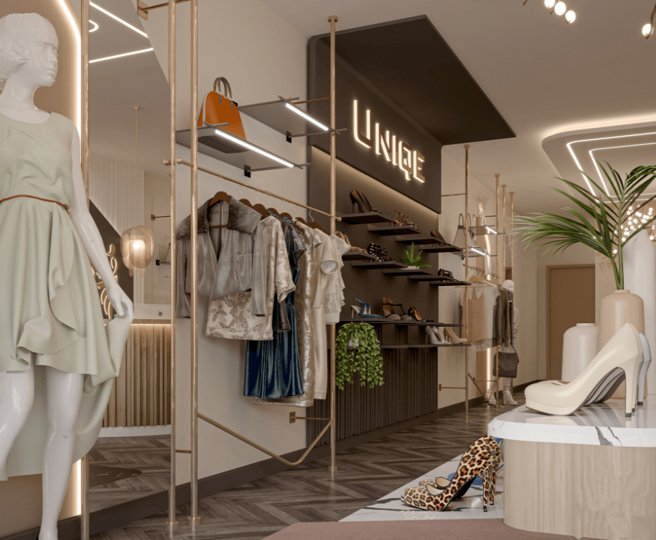 ant display clothes store