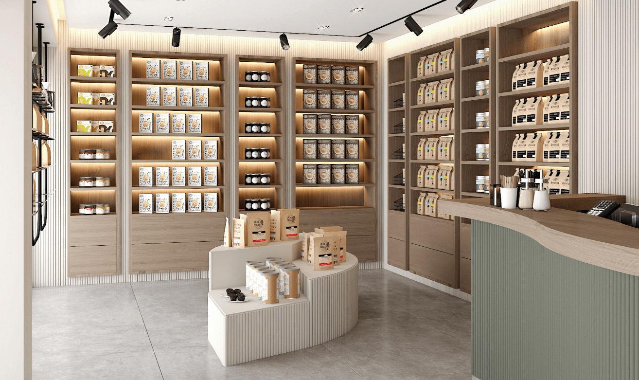 ant display cafe layout