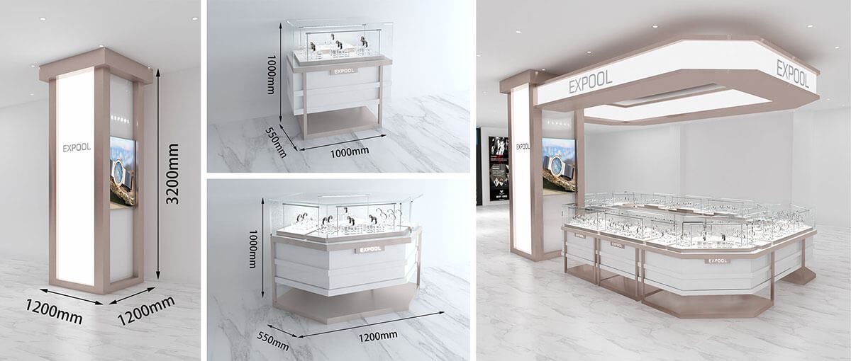EXPool watch booth in mall