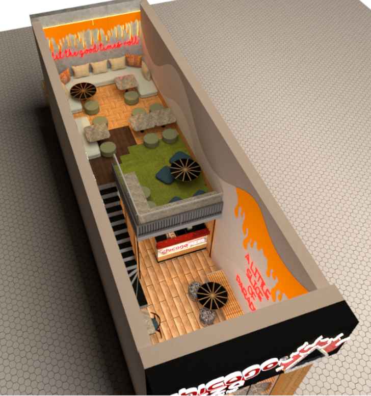 pizza store design