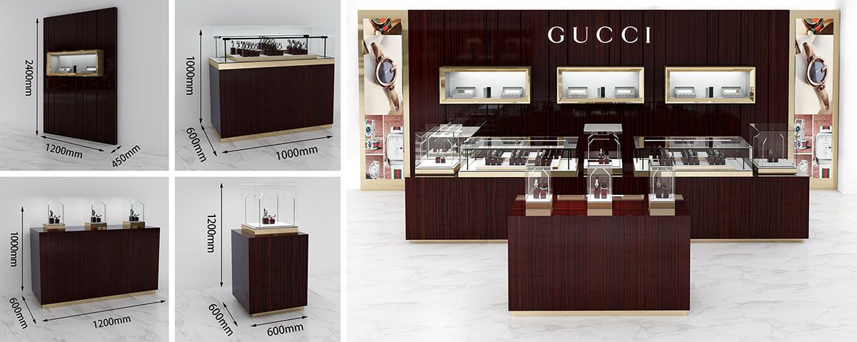 GUCCI watch booth in mall