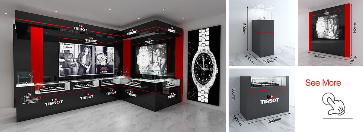 Tissot watch shopfitting