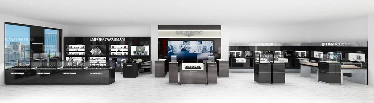 watch store interior design