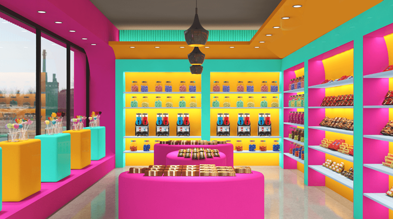 display cabinet for candy
