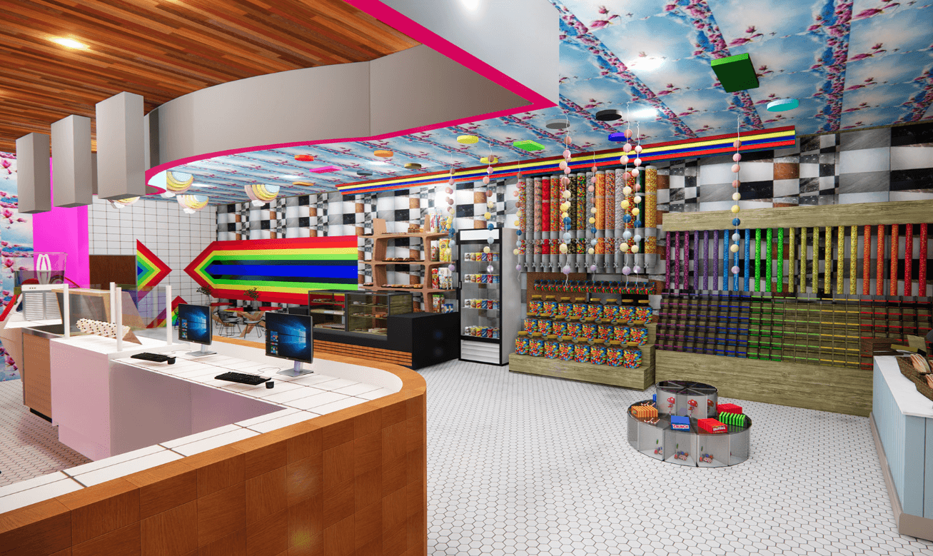 candy store design