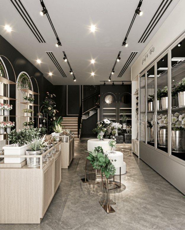 retail flower cabinet
