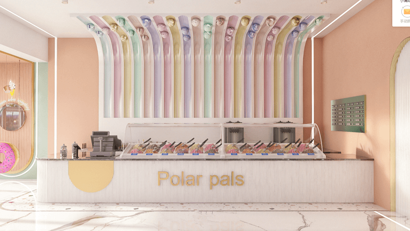 Ice cream shop design