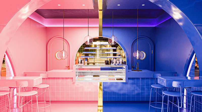 gelato counter