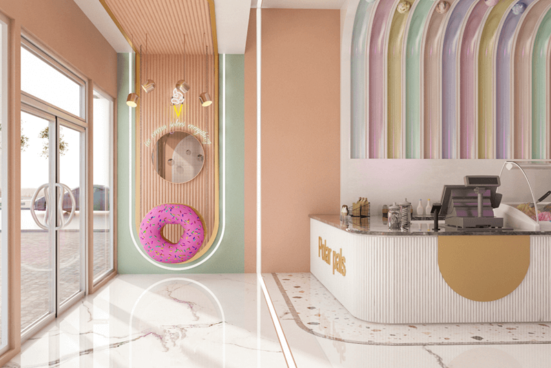 Ice cream shop design