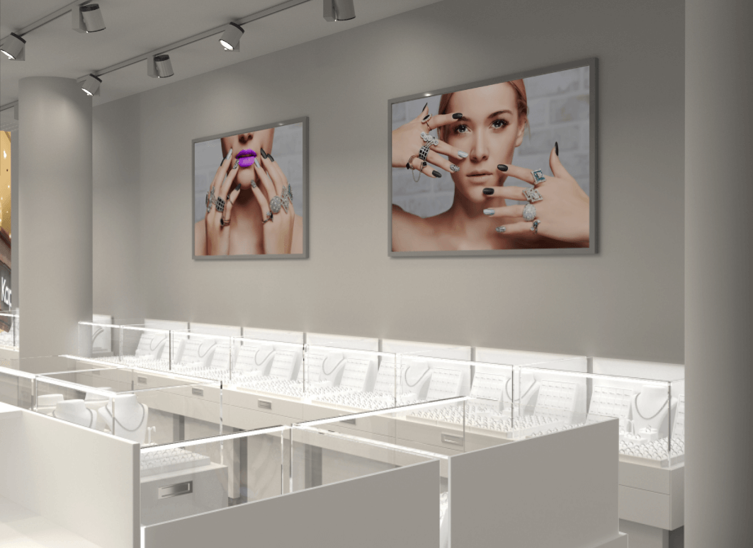 display showcase for jewelry