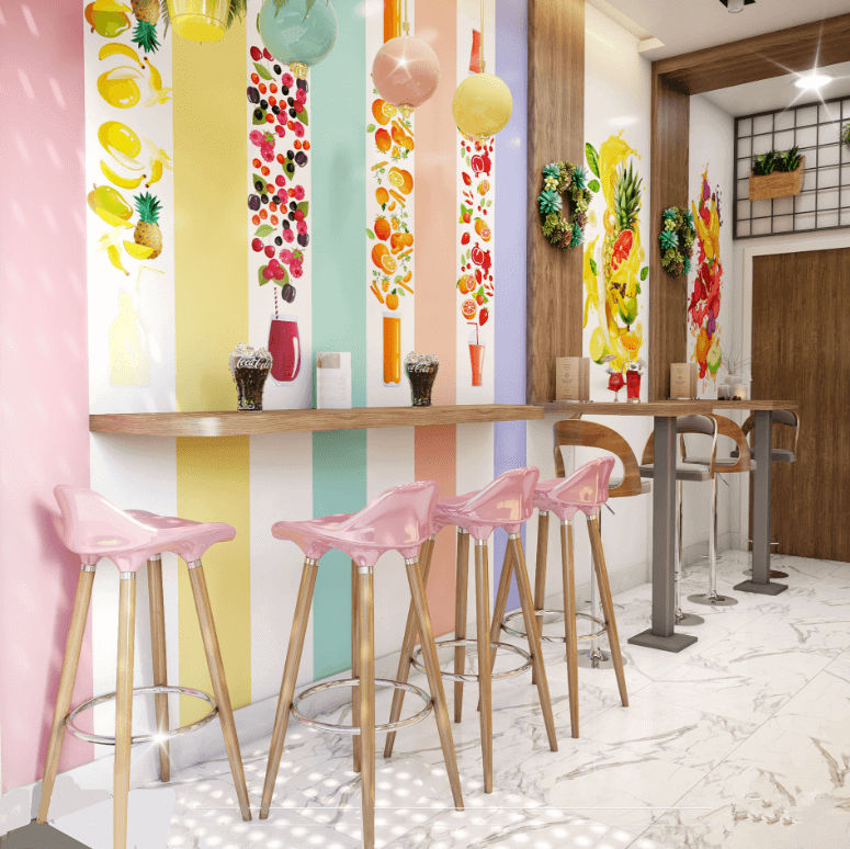 juice store 3d design