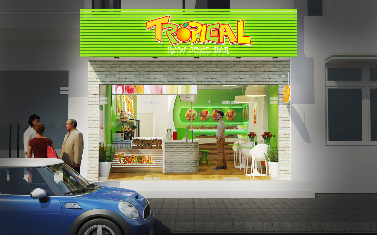 bubble tea store design