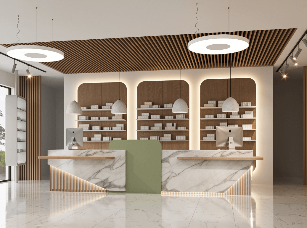 wooden display