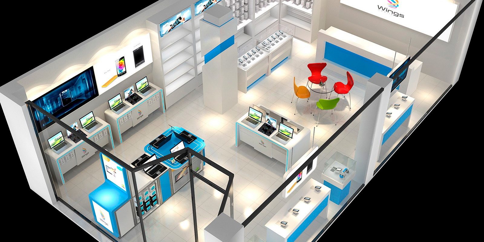 cell phone store design