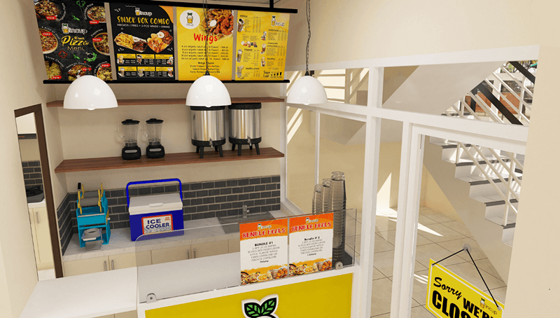 fast food store