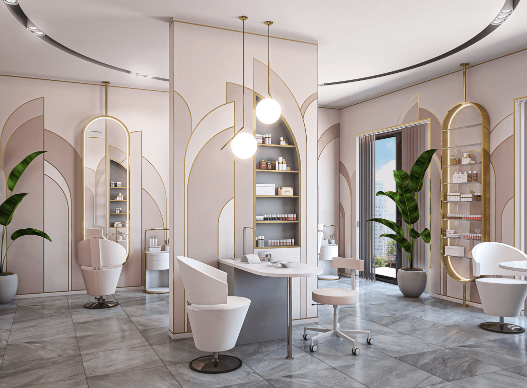 high-end salon shop