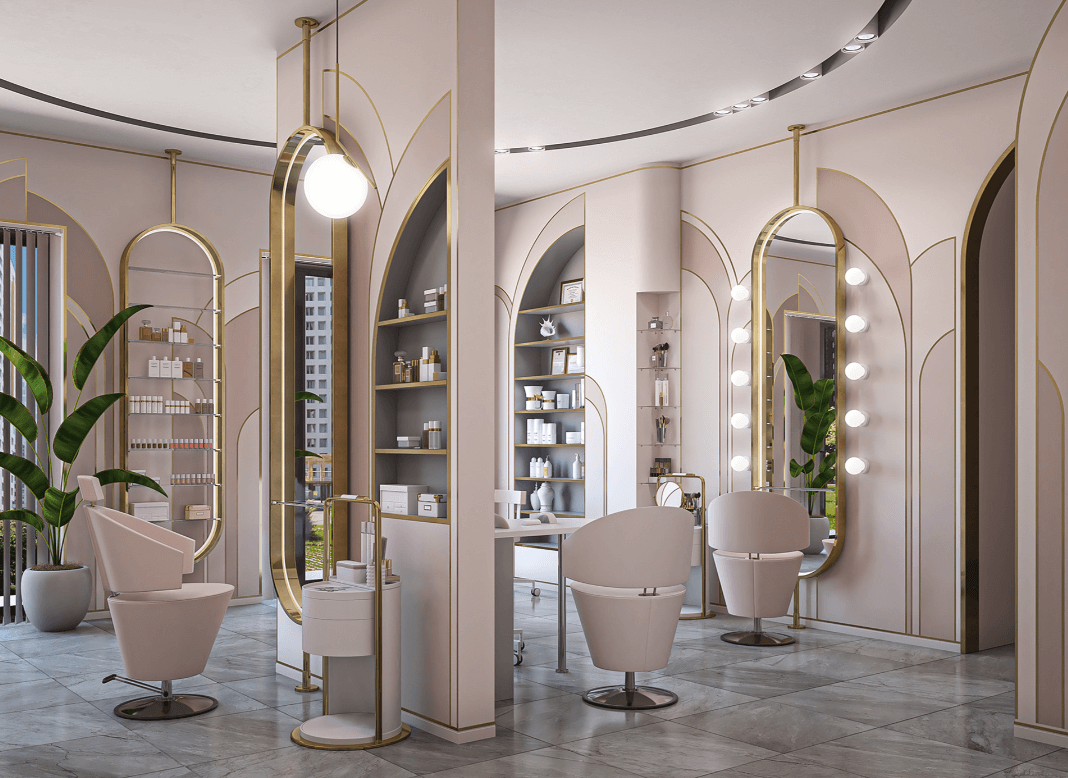 beauty salon stand