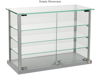 metal display case