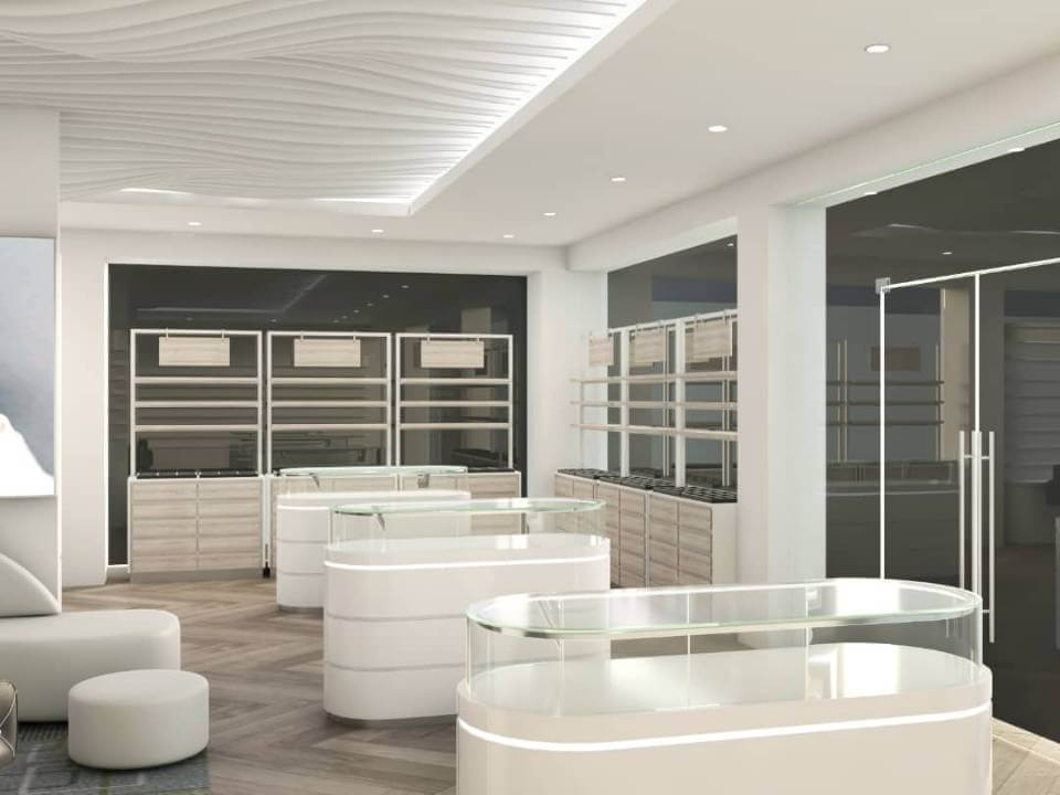 optical store furniture