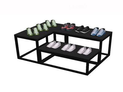 stainless steel shoe display table