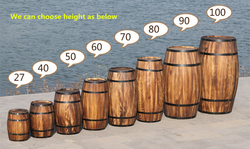 Ant wooden barrel decoration