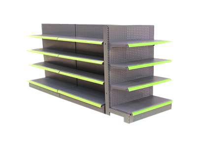 pharmacy gondola shelving