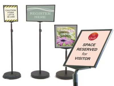 floor standing sign holders
