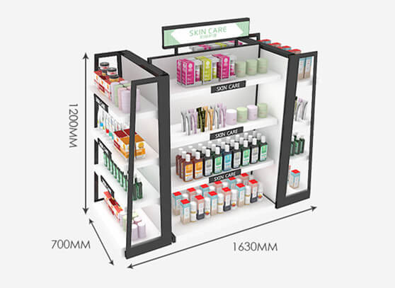 skin care shop display stand